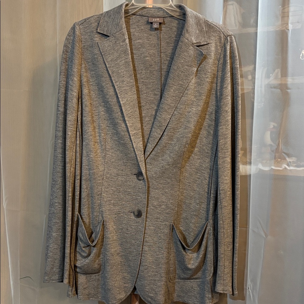 J.Jill Rayon Wool Cardigan With Pockets